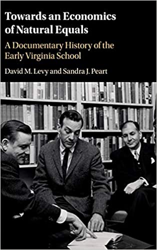 Our 11th Book is David M. Levy & Sandra J. Peart’s “Towards an Economics of Natural Equals: A Documentary History of the Early Virginia School” https://www.cambridge.org/core/books/towards-an-economics-of-natural-equals/8BFAF197C4ACF4724B70AC398C18A5A0 #QuarentineLife  #Books  #ReadingList