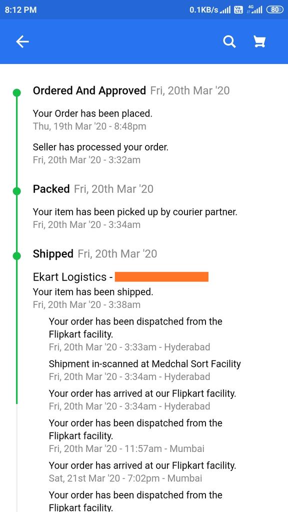 raj_badode's tweet image. Poco team ur poco x2 is on open sale from 19 to 23. But fliplart is the worst in his delivery, i ordered on 19 march, mostly 3 rd day we get deliveries but that they give 24 march delivery days. And he cant deliver and then lockdown
#cmanmohan 
@XiaomiIndia 
#flipkart