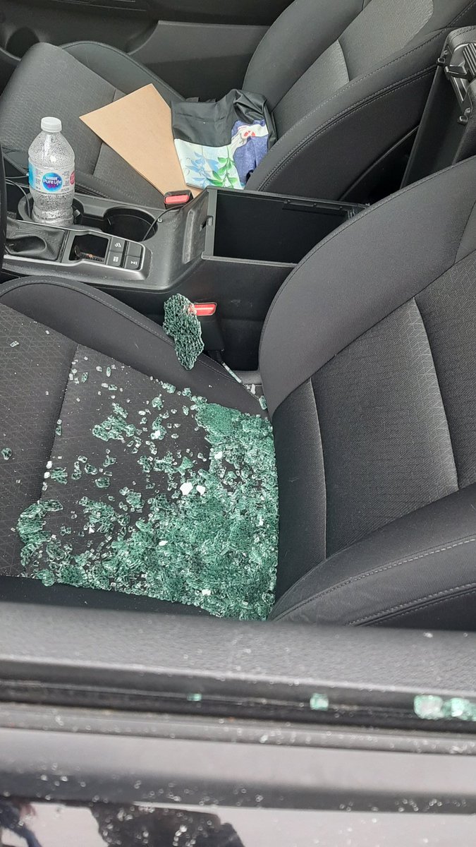wolfmomma2017's tweet photo. #londonont #bored I guess they think we are easy prey cause we are on quarantine.  There was nothing to steal but thanks for costing me money I don't have. https://t.co/gYmWOGpcEu