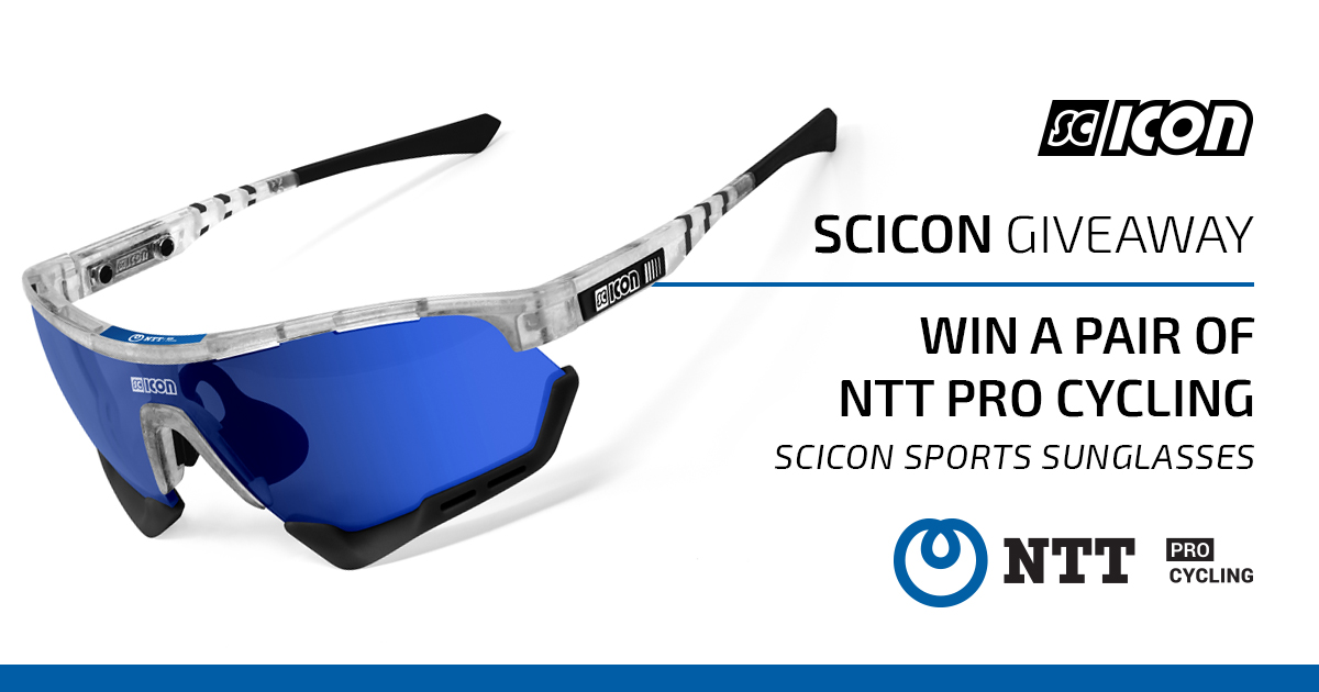 Enter to win a pair of #SCICON Sports Aerotech Sunglasses in official @NTTProCycling team colours. We're giving away a pair of sunglasses each month; good luck! To enter, simply click here👇🏻 win.sciconsports.com/giveaway-win-a… #SeeTheWorld