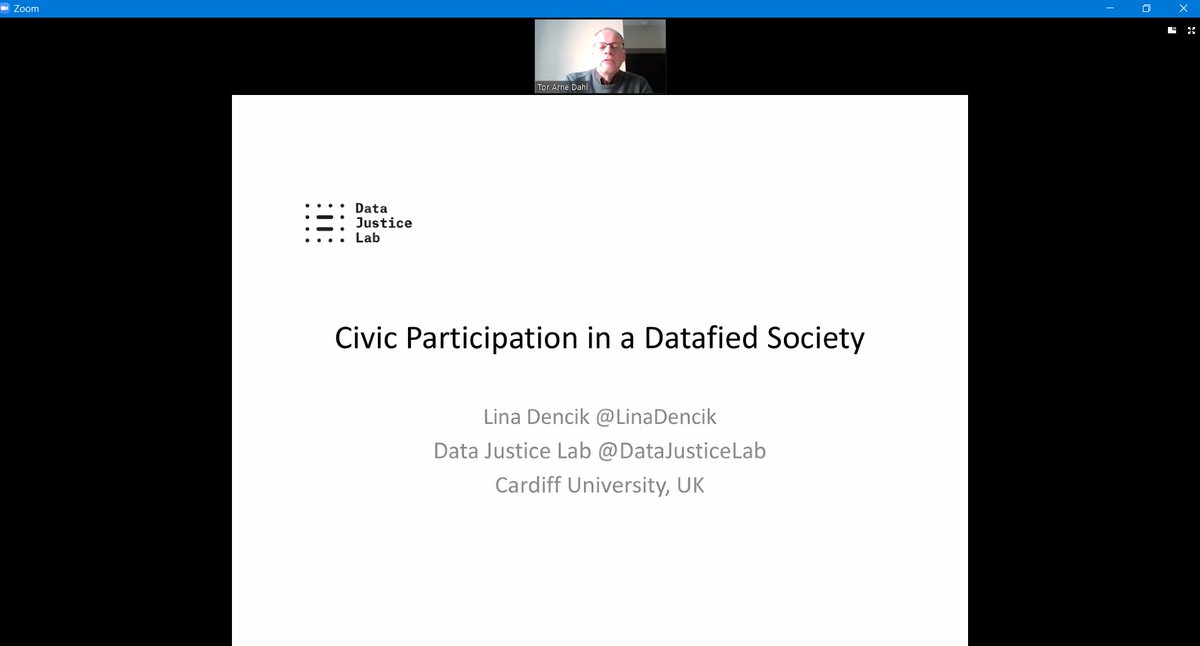 swarna601's tweet image. First-ever listening to keynote via zoom!! @iconf 2020 is going on virtually because of the COVID-19 issue. 
The keynote speaker, Dr. Lina Dencik is giving talk on &quot;Civic Participation in a Datafied Society&quot;.

#iConference2020 #sustainabledigitalcommunities #monashinfotech