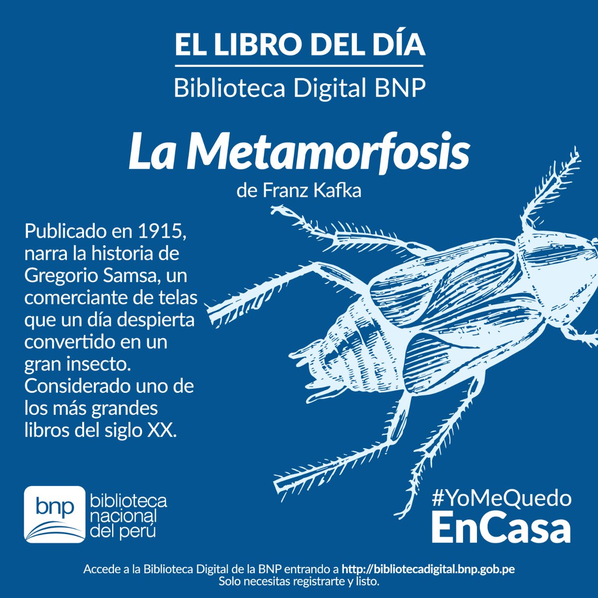 peruporn69's tweet photo. 📖🤓 "La Metamorfosis" es el #LibroDelDía.
📙 La obra de Franz Kafka cuenta la historia de la transformación de Gregorio Samsa en un monstruoso insecto, y del drama familiar que se desata a raíz de este acontecimiento.
La historia: 👉 https://t.co/6iUho9xnRe
#LeeDigital 🖥️ https://t.co/o3vwvsqlZi
