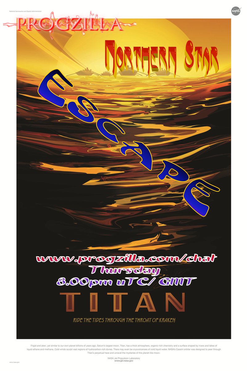 Chrysoprasias's tweet image. all set Northern Star - Progzilla on @progzilla  pending last minute changes 
be there and chill for 3 hours fo escapism 
8:00pm GMT/UTC tonight #progrockradio 
progzilla.com/chat