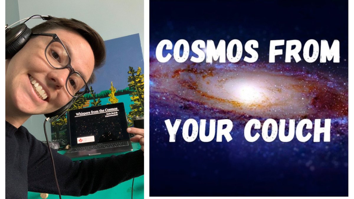 Why is @spacetimekatie so obsessed with gravitational waves? She's going to tell us at 7pm ET! Link and details here: bit.ly/3bcYJOW #CosmosFromYourCouch #ScienceAtHome #OnlineLearning #Space