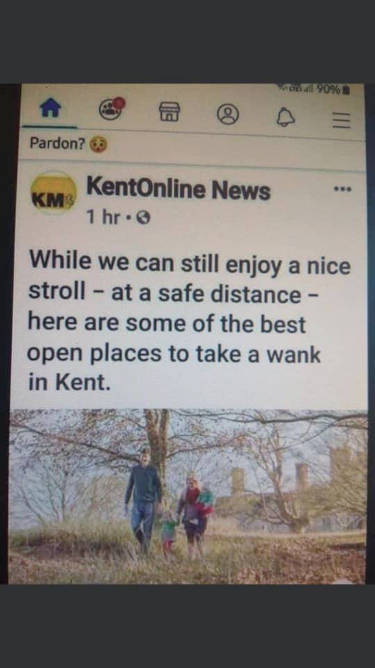 Typos are usually not that funny but occasionally the mistyping of a single letter gives a tweet a whole new meaning.. KentOnLine News you have won the internet