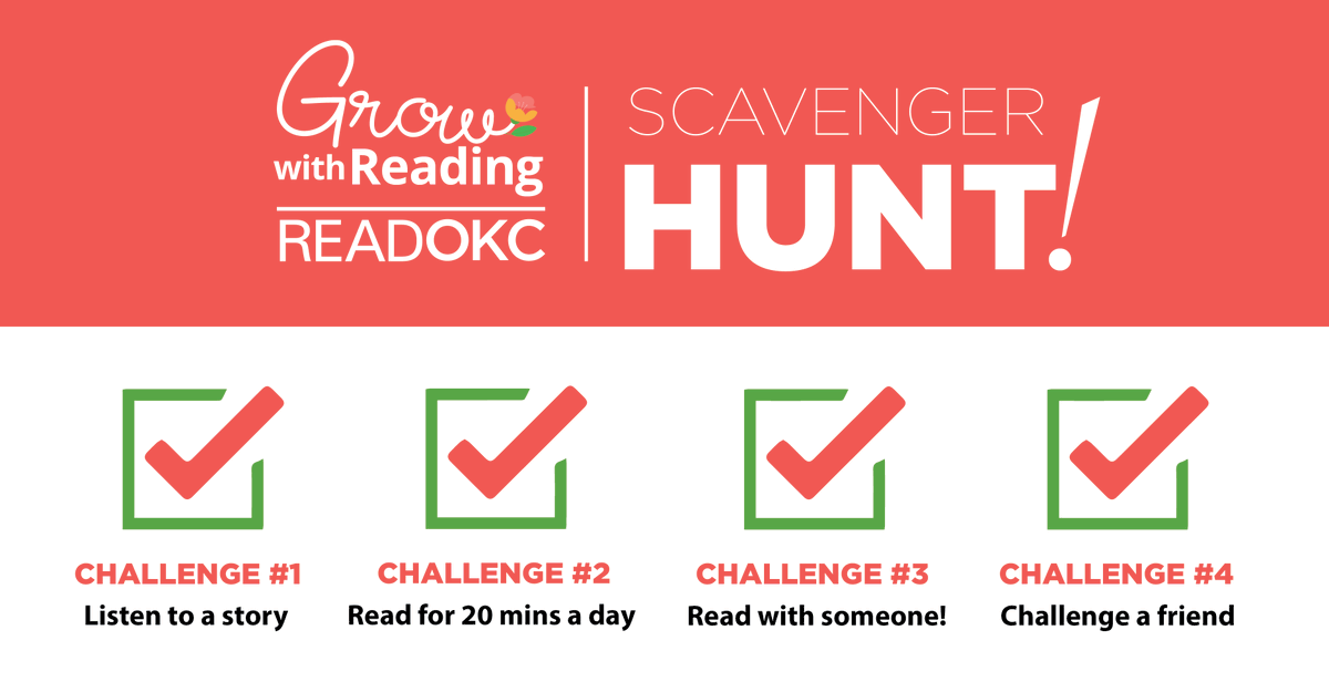 OKCPS's tweet photo. Read this important #ReadOKC update!

For the health and safety of our students, their families, &amp; our community, Little Libraries are currently CLOSED. We've updated our Scavenger Hunt challenges to reflect this change! https://t.co/4lPMSEYHb1