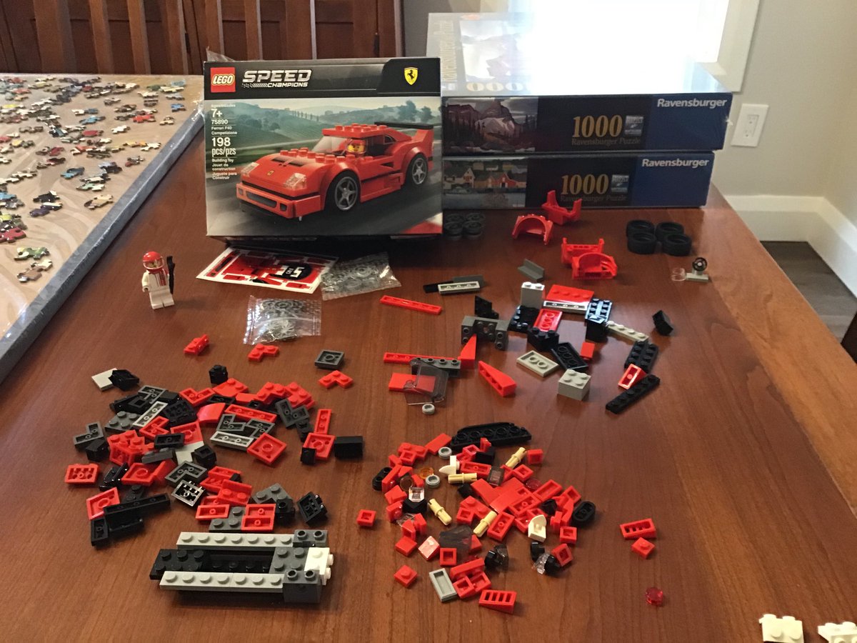When your obsession has no limit, ⁦ @F1⁩ is shut down, & ⁦ @Amazon⁩ delivers! Waiting for my ⁦ @Porsche⁩ - can’t find a ⁦ @MercedesAMGF1⁩ - so this red beauty ⁦ @Ferrari⁩ gets to start the 2020 race season first.  #stayathome   ⁦ @G_RequinBlanc⁩