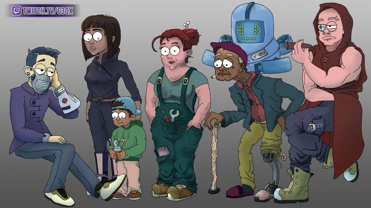 G3oX's tweet photo. Como ya fui avisando.... aquí la familia al completo! #RayuelaJam #arte #digital #digitalart https://t.co/OdYtRh8ccL