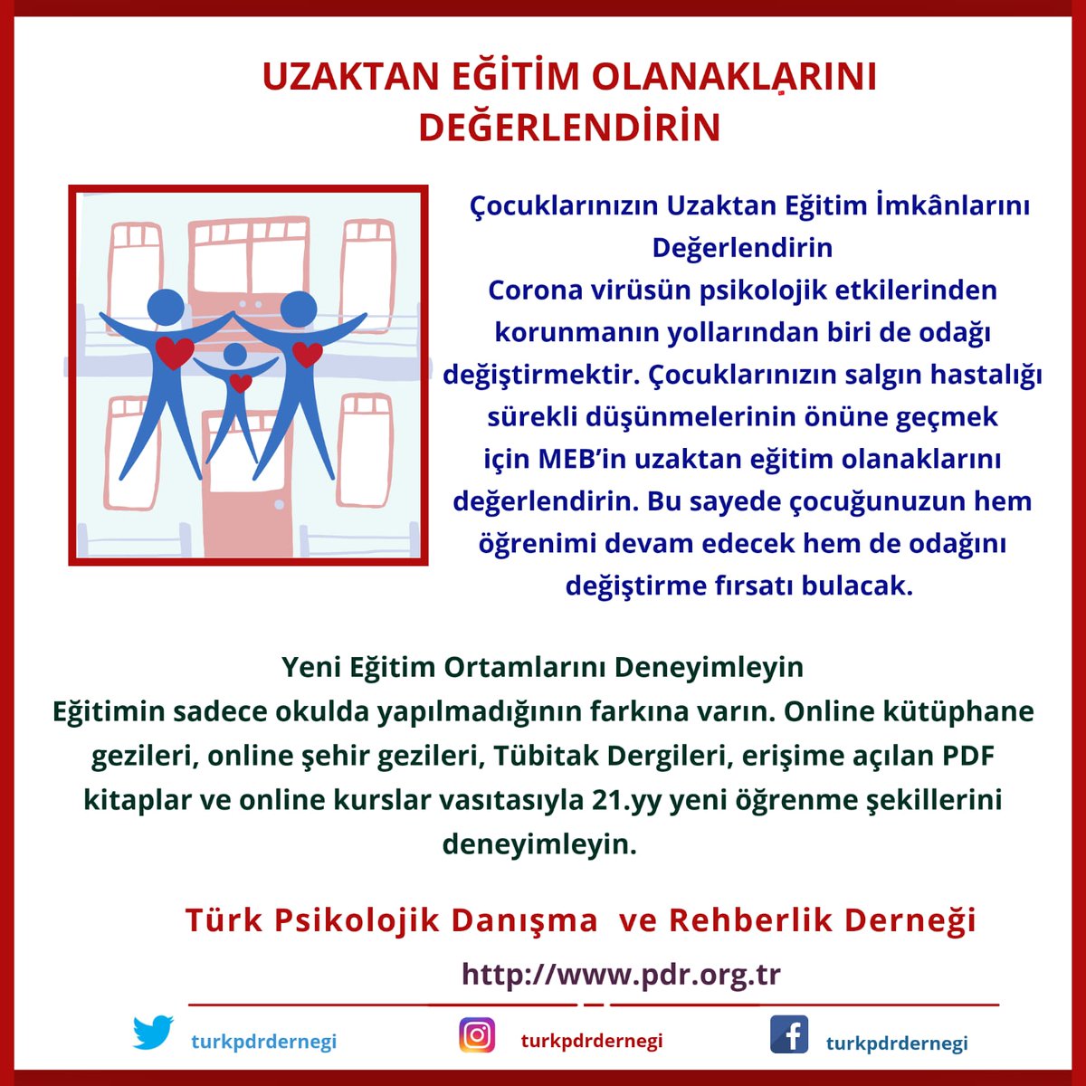 turkpdrdernegi's tweet photo. 1-
Üzgün, kaygılı ve öfkeli olabilirsin. Yalnız değilsin. Fiziksel sağlığımız kadar psikolojik sağlığımızı da yönetmemiz gerekiyor.
Sağlıklı günlerde buluşabilmek için evinde kal!!
Ve takipte kal
👇👇
@turkpdrdernegi

#evdekal
@oguzozat https://t.co/MFbNWPjGCv