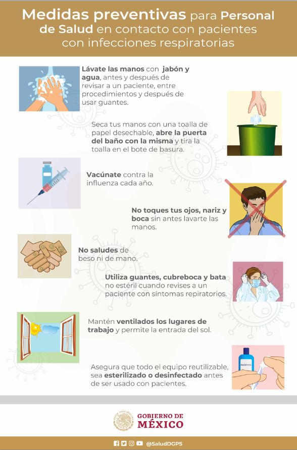 HManuelCampos's tweet photo. Medidas Preventivas para personal de salud en contacto con pacientes https://t.co/vQUu4M6seG