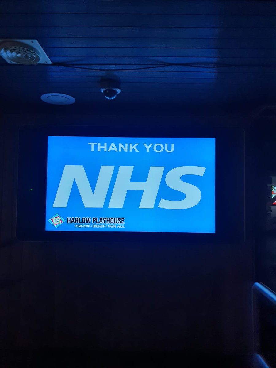 harlowplayhouse's tweet photo. To our NHS, THANK YOU from the Staff, Audience and Users of Harlow Playhouse Stay at Home - Protect the NHS - Save Lives #stayathomesavelives https://t.co/rlmraztTAB