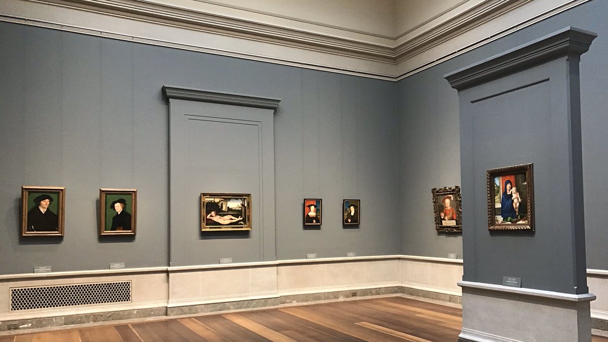 The gallery includes examples by some of the most important Northern Renaissance artists including Lucas Cranach the Elder, Albrecht Dürer, Hans Holbein the Younger, and Bernhard Strigel.