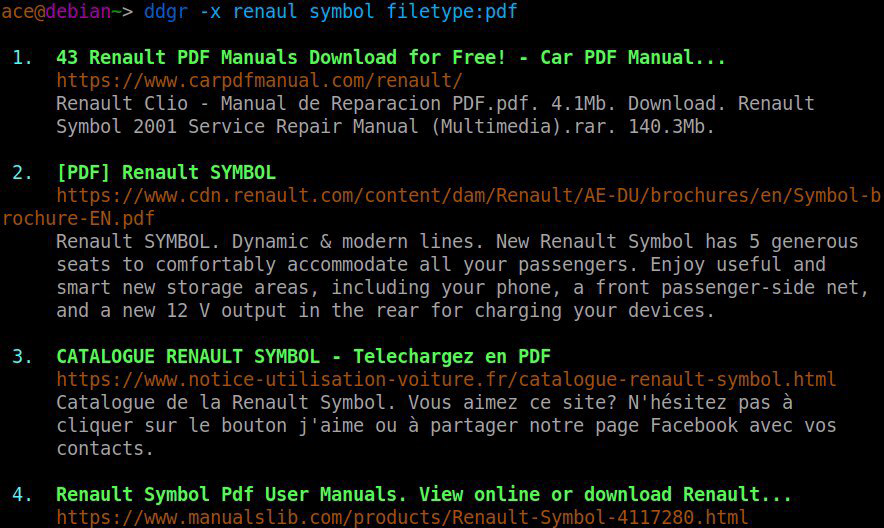 Did Urko Ddgr Best Command Line Duckduckgo Engine When You Know The Query Language Linux