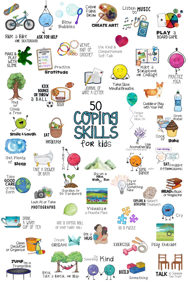 LindberghSchool's tweet photo. 50 Coping Skills for Kids https://t.co/Pb5Rexl3Ij