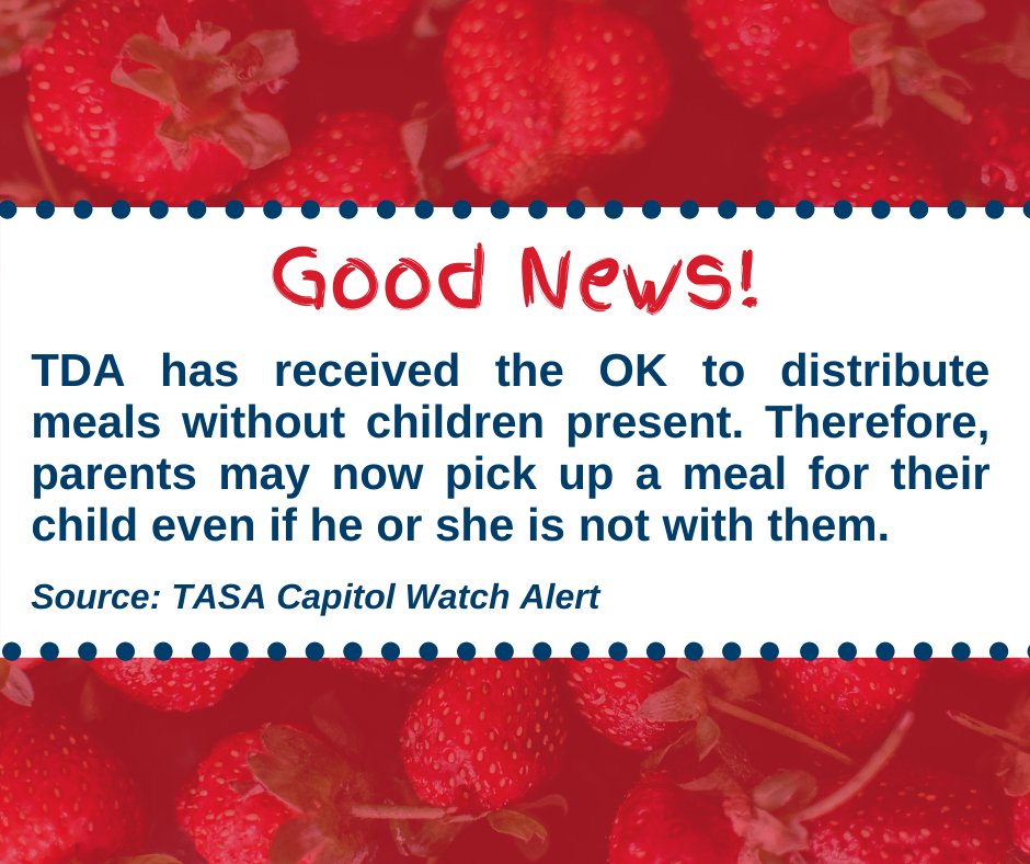 Due to the govt loosening some of the federal meal program mandates because of the COVID-19 emergency, parents will now be able to pick up meals for their children without the children being present. <a href="/Kuhrteous/">Michael Kuhrt</a>
