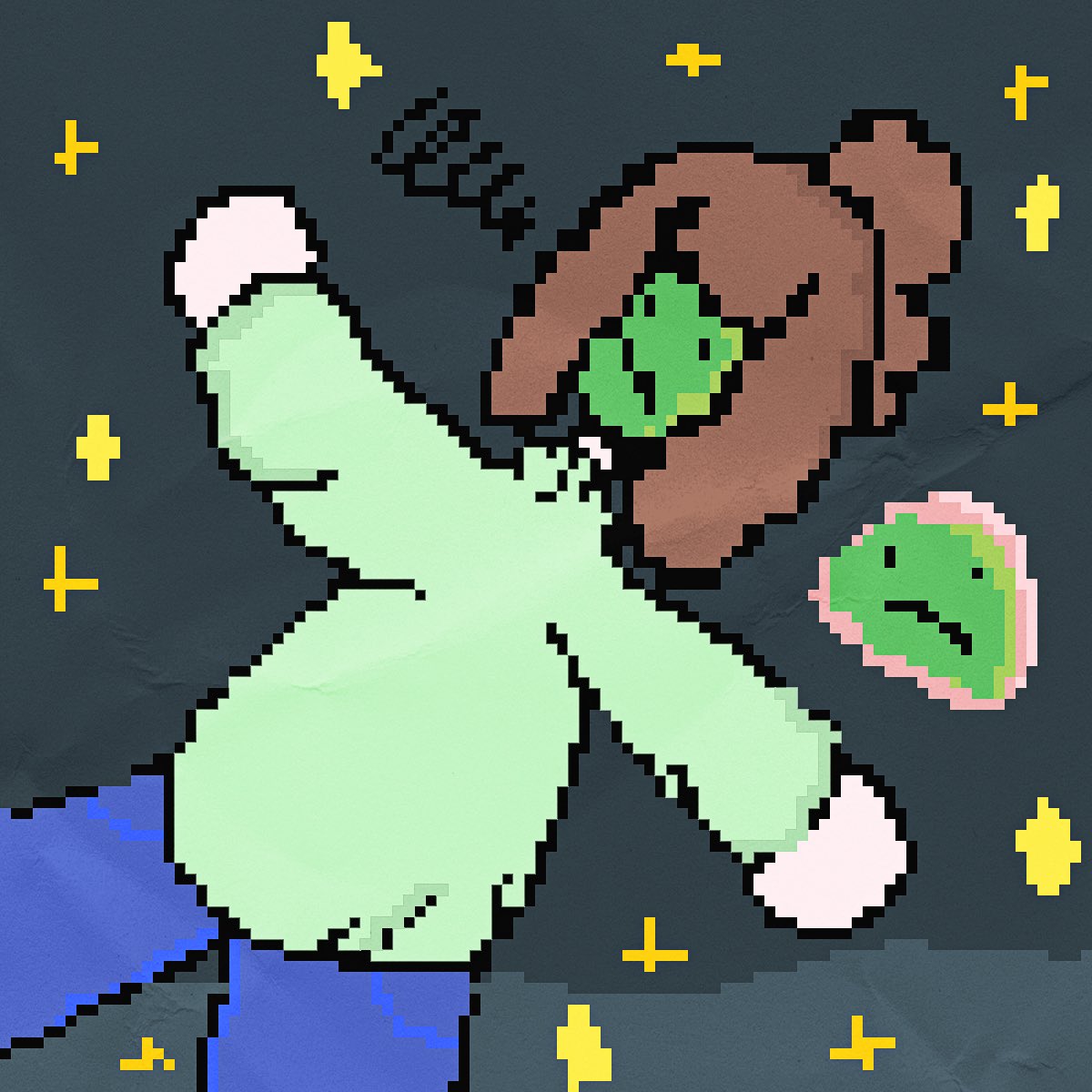 crysteliumgame's tweet photo. Quarantine Established / Precaching Snacktime   #crystelium #pixelart #facemasks https://t.co/tYguKqvV1L