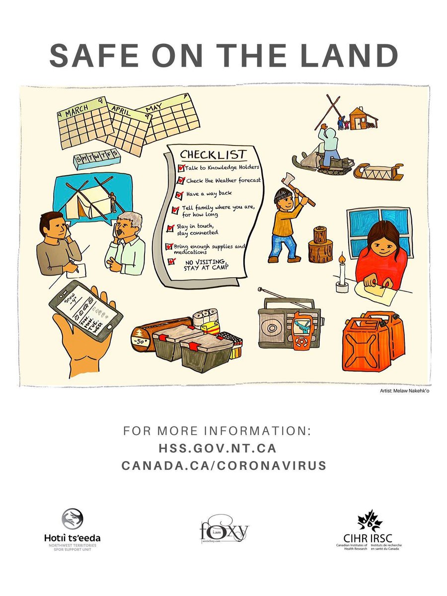 Dig this campaign. Pushing information and calls to action to take care and implement social distancing across cultures. #cbcnorth