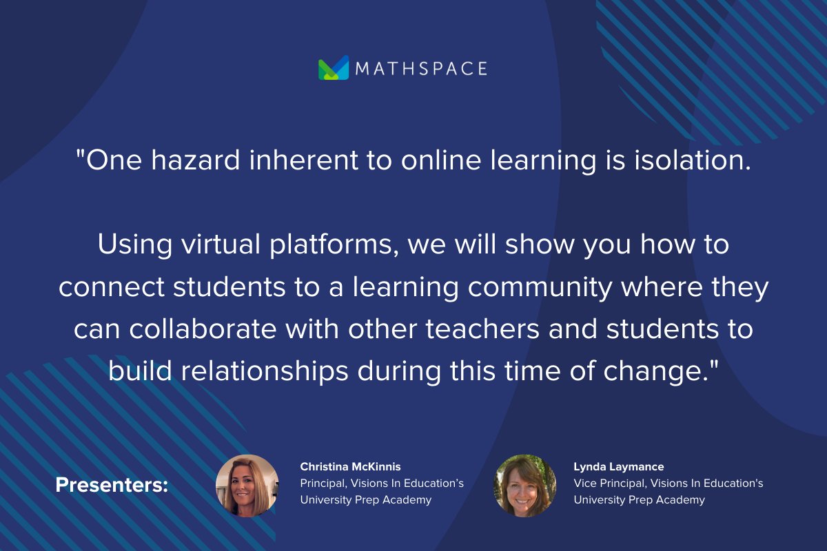 mathspace's tweet photo. So excited to share our free #mathspacewebinar coming up in less than an hour from veterans of remote learning. For Ss, "Not everything is intuitive." #mathchat #remotelearning #mathspaceEDU #covidEDU #eLearning #virtuallearning register here and RT: https://t.co/FqUARiHTNB https://t.co/ZRMS3eN2YA