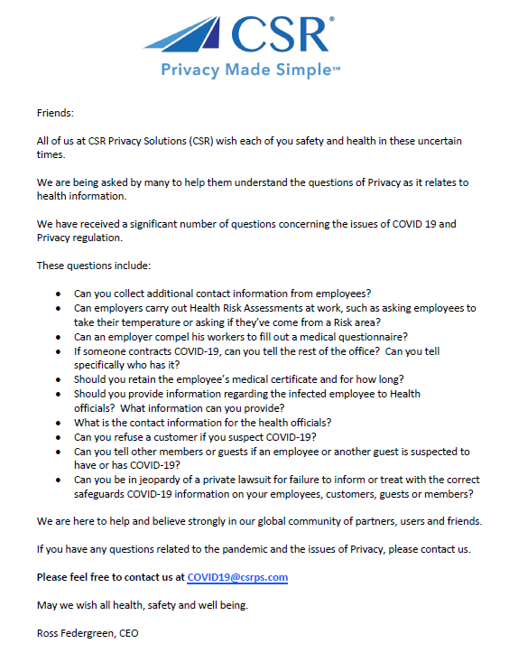 Please read an article written by Michelle Johnston, CIPM, CIPP-US who is a Compliance Privacy Officer at CSR → csrps.com/data-access-re……/
