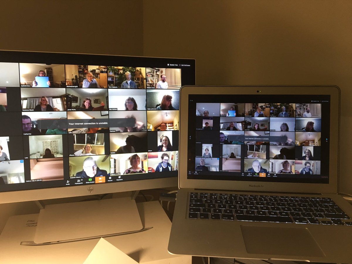 imc807's tweet photo. Just had virtual choir practice #VOCA @BSEChoir 
#community fantastic effort all, made my day.
Big thanks @robertgcross https://t.co/tmX9O7Wq4W