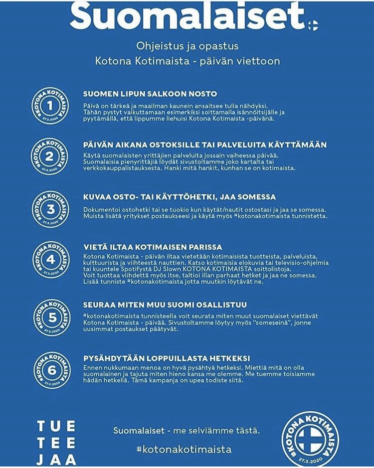 Juhavalvio's tweet photo. Haastan aivan kaikki. HUOMENNA. #kotonakotimaista https://t.co/fuGZMgd3Ns