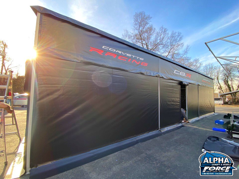 Alpha_Canvas's tweet photo. Check out the latest Alpha Force tension canopy to hit the road with Pratt Miller and Corvette Racing! 

#IMSA #corvetteracing #corvette #lemans #teamchevy #prattmiller #corvetteC8R #C8R #IMSAracing #alphacanvas #teamalpha #alphaforce https://t.co/afLvLaYpO2
