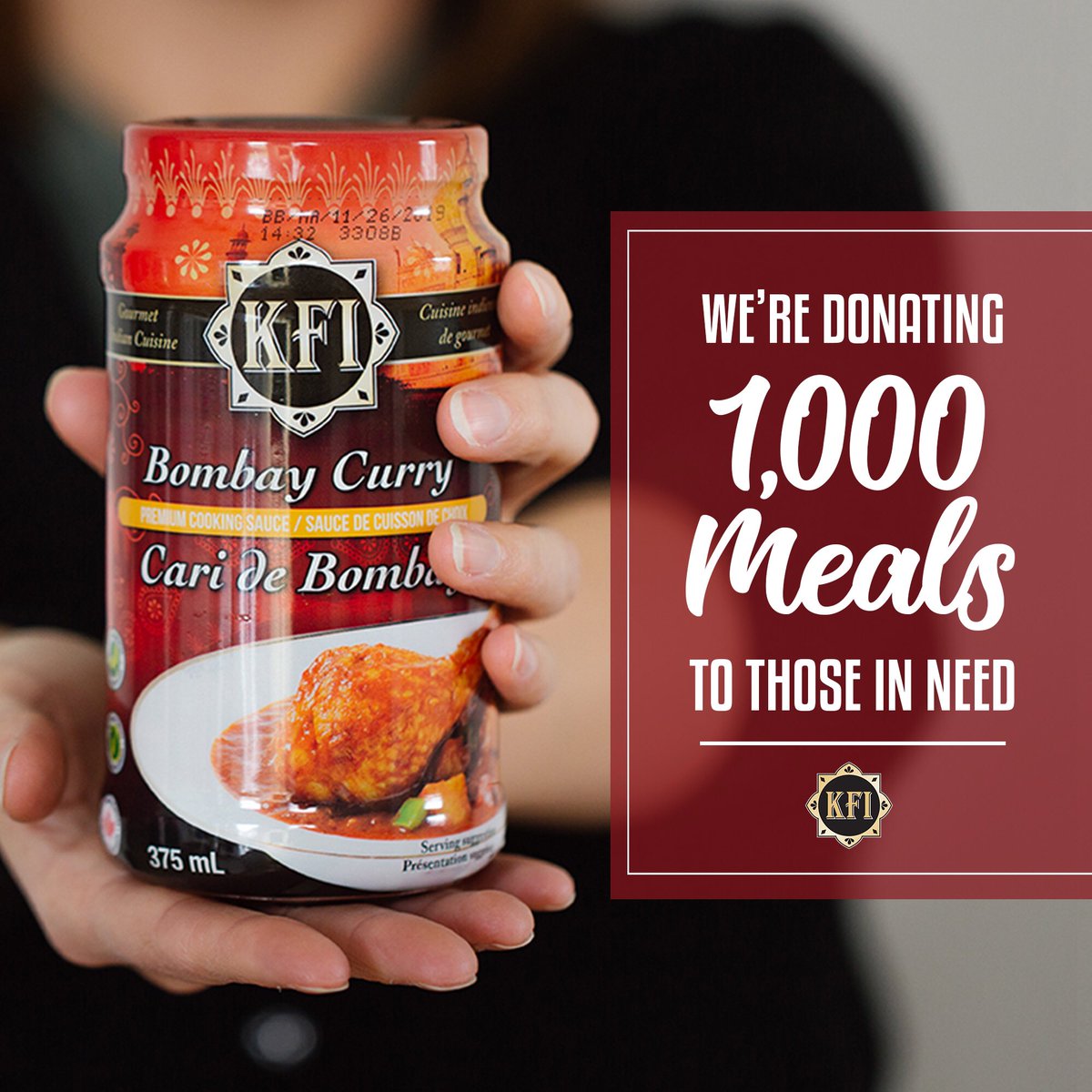 KFI Sauces is donating 1,000 Indian meals to seniors (65+) in the #GTA area who have been isolating due to #COVID-19. If you know a senior who needs a meal delivered please have them apply: bit.ly/KFICARES Please RT to spread the word! #StayHome #StayingHomeSavesLives