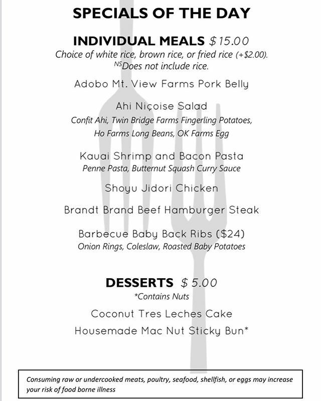 MWrestaurant's tweet photo. Specials of the day 🌟 https://t.co/a82hQY4LVd https://t.co/B4zsHkXnPU