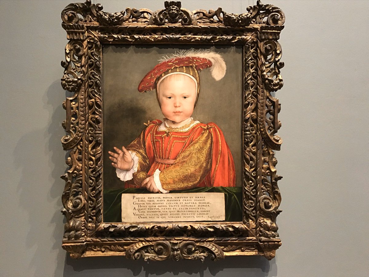 Among the gallery’s works by Hans Holbein the Younger is a portrait of Edward VI, probably made in 1538.