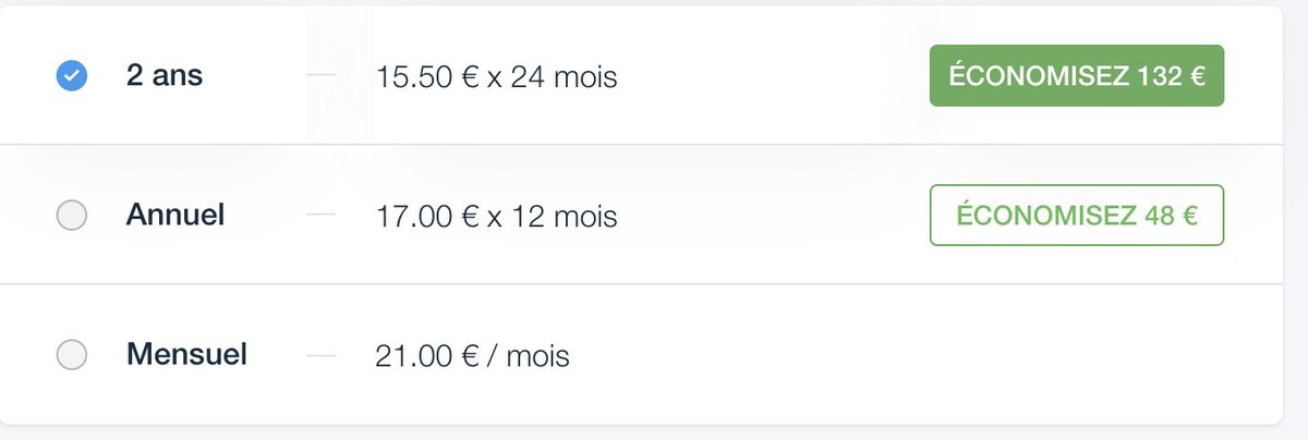 Znic0's tweet photo. @WixFrance impossible de cliquer sur l'offre sur 12 mois ou 1 mois pour l'offre Business Basique. J'ai testé plusieurs navigateurs. Une idée ? https://t.co/zTy7ojiWAI