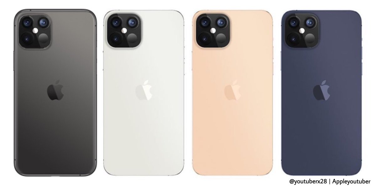 Rishisengarr's tweet photo. This could be the final design & Colour of IPhone 12 Pro .... ⠀
⠀
We'll see 4 Colours in This model ⠀
• Space Grey ⠀
• Silver ⠀
• Gold ⠀
and We'll see a unique Colour #Navy_Blue in place of Green ....⠀
#iPhone12 #iPhone2020 #FridayThoughts #FridayNight https://t.co/jQho9ltktO