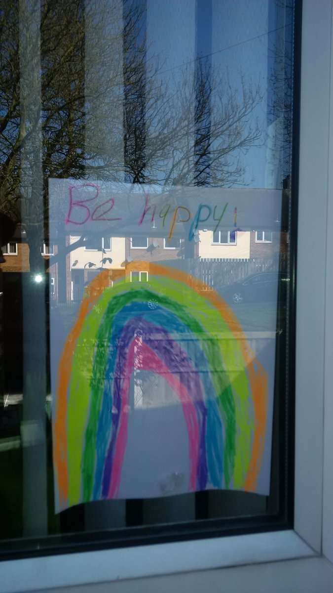 CPOSouth's tweet photo. Some lovely things popping up #Clifton in windows at the moment. Kids making rainbows, displaying teddy bears for a bear hunt and messages in support of our #NHS. The community really coming together. #WeCanDoThis #Safer #StayAtHome https://t.co/BN1UrPne1S