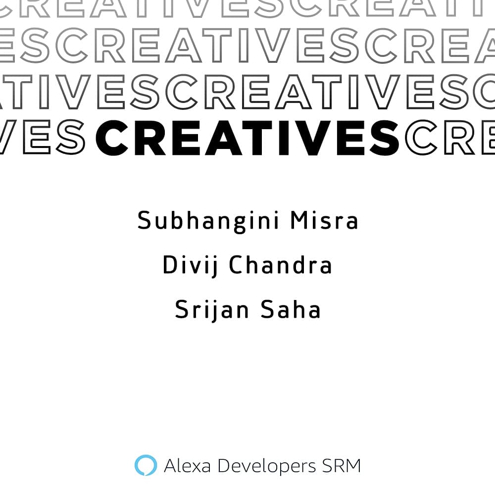 alexadevsrm's tweet photo. The time has come after various stages of skill set evaluation. A hearty congratulations to the people who exhibited themselves on the dot and made it to Alexa Developers SRM! Can't wait to see you at the official induction. Welcome to the team! https://t.co/WpdvooQGik
