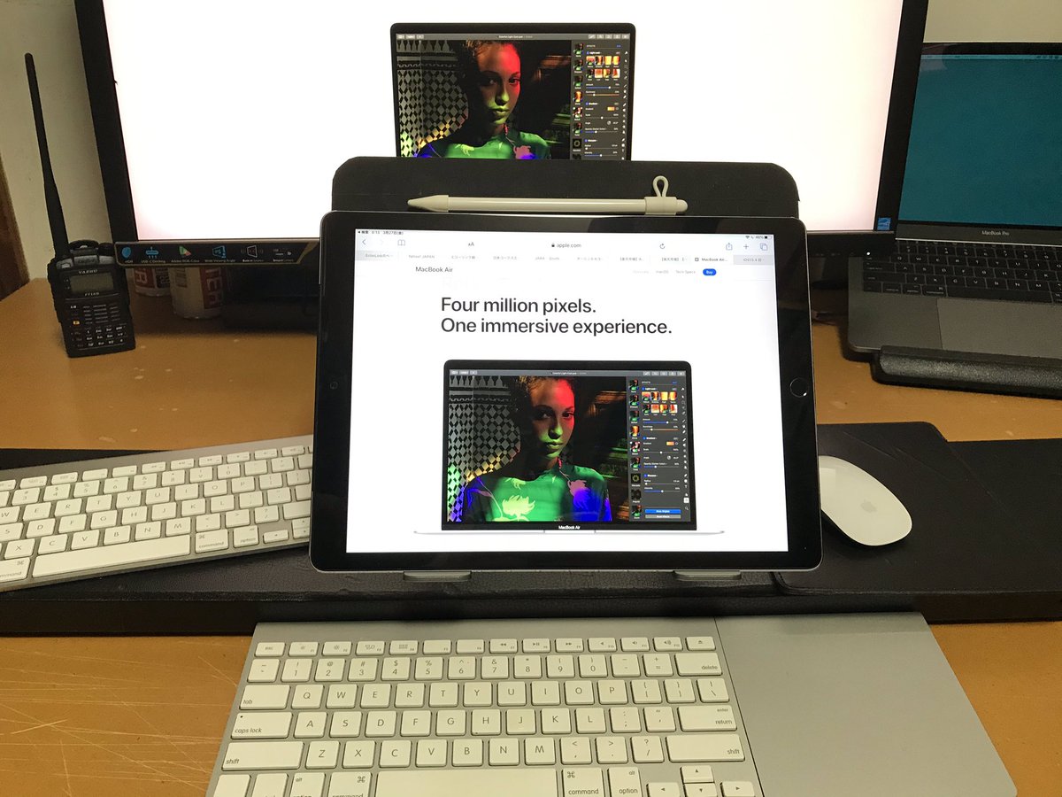 chomo_dali's tweet photo. iPadPro12.9, iPadOS13.4 + Wireless Keyboard + Magic Trackpad.....all 1st Generation
キーボードはまぁ許せる挙動、トラックパッドは2nd Generation に買い増しレベルでございますʕ⁎̯͡⁎ʔ༄
#applee #iPadpro #iOS13_4 #MacBookPro #ApplePencil #BoYata https://t.co/aKlwmjf1X2