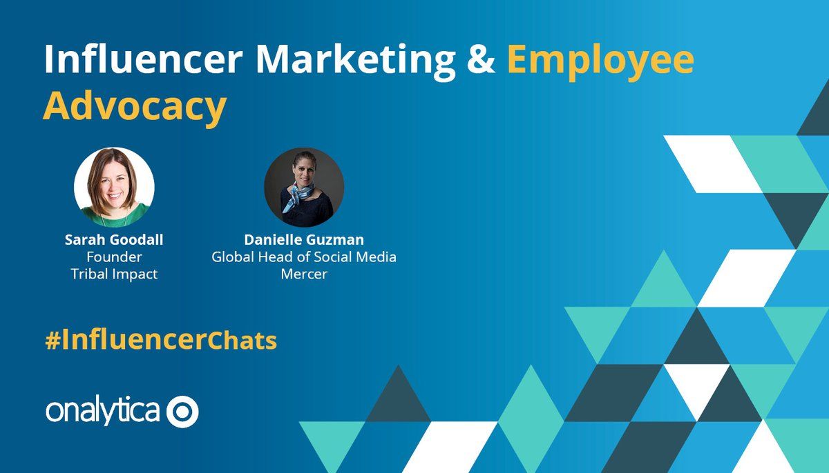 #InfluencerChats is back once again! In this episode <a href="/alwheate/">Alistair Wheate</a> speaks with <a href="/SarahGoodall/">Sarah Goodall</a> and <a href="/guzmand/">⭐️Danielle Guzman ⭐️</a> about #EmployeeAdvocacy - watch the video below, or give the podcast a listen!

Video: bit.ly/2UD4GOH
Podcast: bit.ly/33NBuIV

#InfluencerMarketing