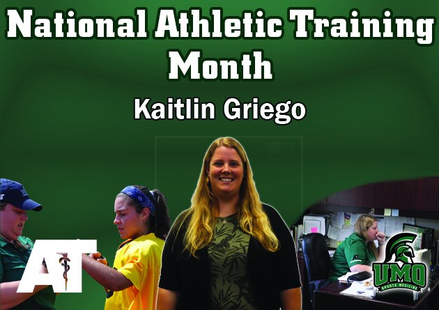 UMOAthletics's tweet photo. Our sports at UMO would certainly not be possible without our @UMOSportsMed staff. Today we highlight Kaitlin Griego as part of National Athletic Trainers Month!! #NATM #TrojanSports 👏⚕️https://t.co/2g6Ym8ljfi https://t.co/IOU9KKv6b1