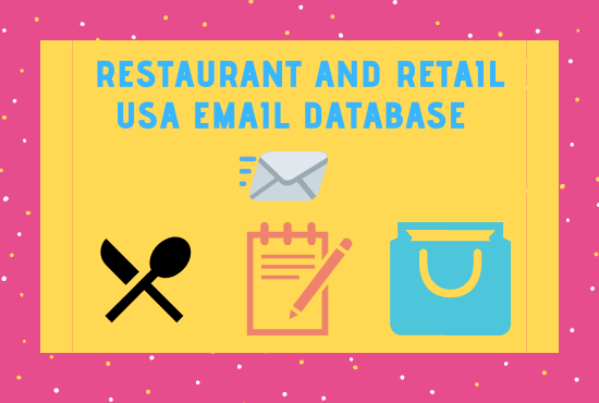 nazmulhasan0178's tweet photo. I will give you the USA restaurant, retail email list, email address https://t.co/AN2cilYnIk
#emailmarketing #emails #emaillist #bulkemaillist
#digitalmarketing #onlinemarketing #marketing #business #online #businessemaillist #b2bemaillist #fiverr #fiverrgigs https://t.co/viNLlDPyxh