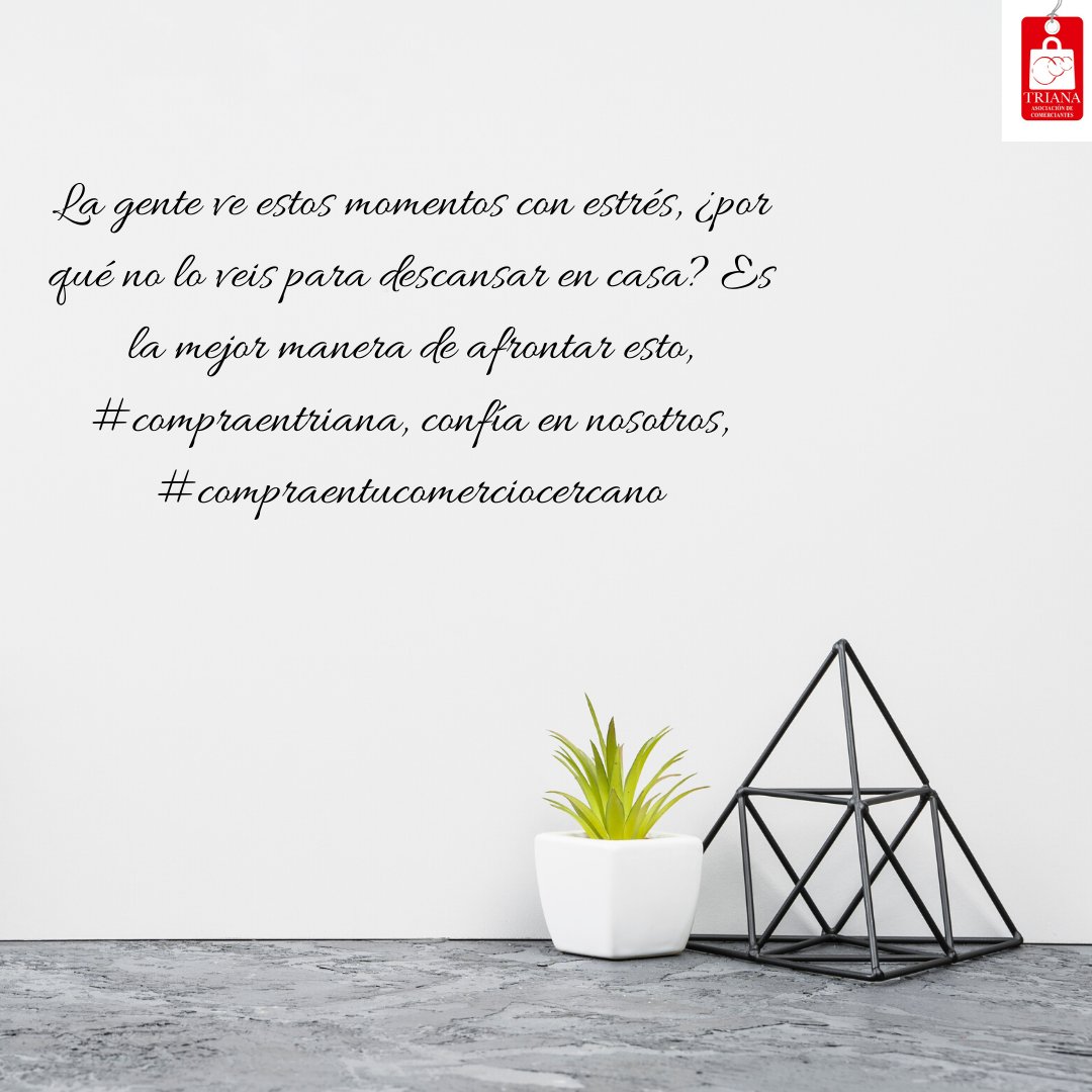 comercio_triana's tweet photo. La gente ve estos momentos con estrés, ¿por qué no lo veis para descansar en casa? Es la mejor manera de afrontar esto, #compraentriana, confía en nosotros, #compraentucomerciocercano https://t.co/36oFZBHQJT