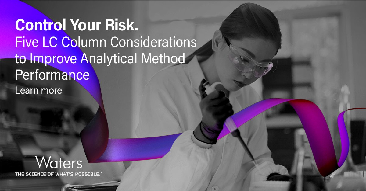 WatersCorp's tweet image. Explore five key considerations when choosing LC columns: bit.ly/3ahzQ4K #ControlYourRisk