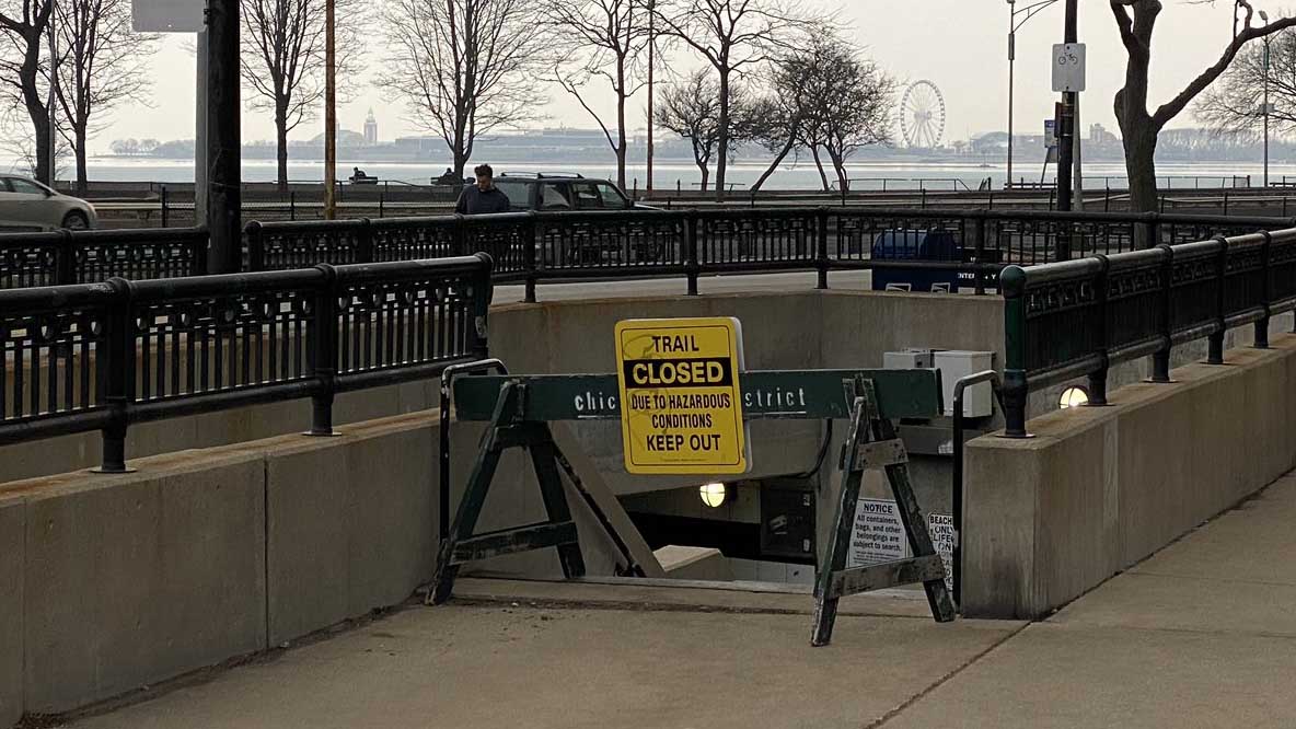 CLOSED TO THE PUBLIC: "Starting today, all of Chicago's lakefront with its adjoining parks will be closed to the public until further notice," Ald. James Cappleman.
