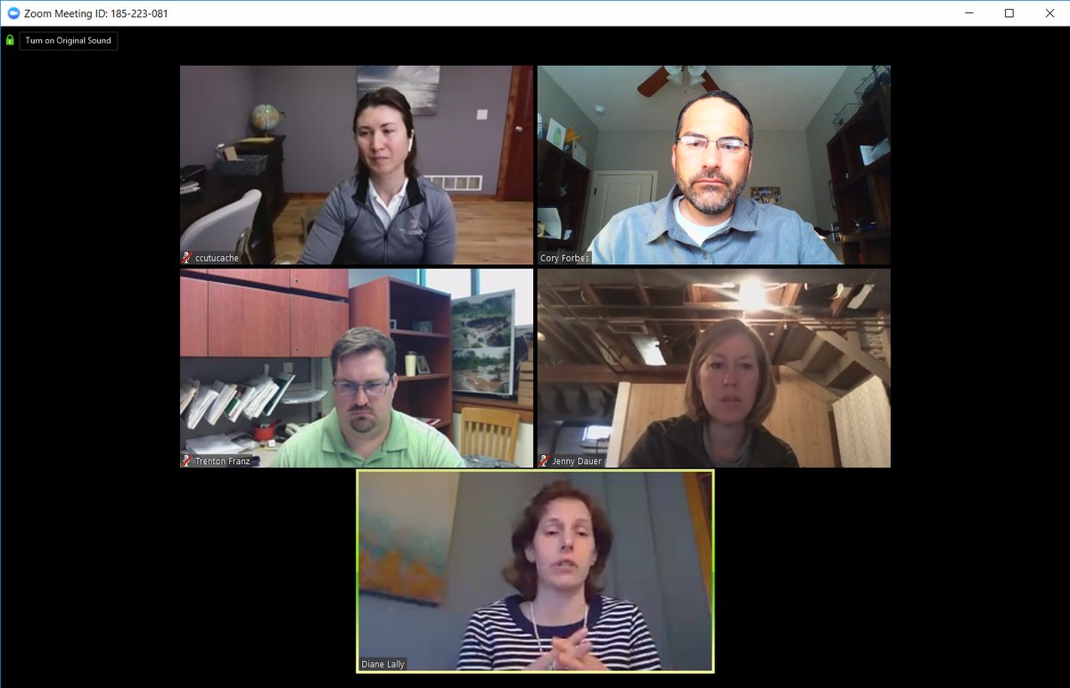 corytforbes's tweet photo. All virtual @UNLSNR dissertation defense necessitated by #COVID19.  @dlally17's #NSFfunded #GER focused on #modeling and #systemsthinking in undergraduate #GeoscienceEd #water #SCIL109. Congrats Dr. Lally! @UNLGradStudies https://t.co/QJAxhuAn3X