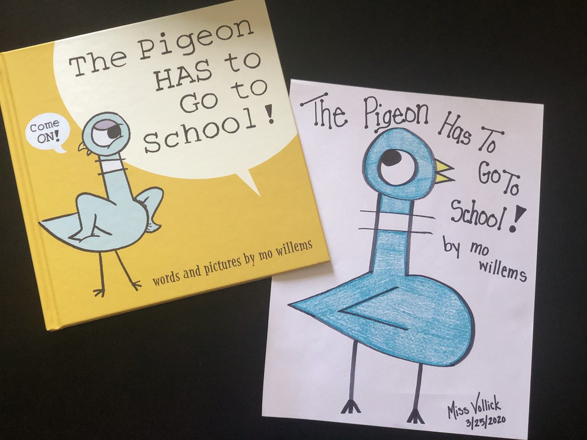 Here's my drawing of the Pigeon! Thanks <a href="/The_Pigeon/">The Pigeon</a> for your Lunch Doodles. What is everyone else drawing? <a href="/mpricedde/">Melissa Price</a> @hsilviaDDE