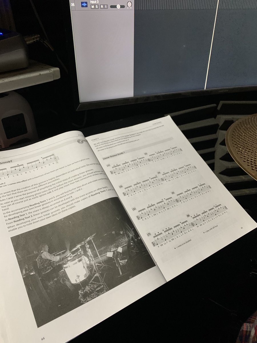 MusoDaz's tweet photo. Finally, some time to work through ⁦⁦@JostNickel⁩ Groove Book. #lockdown https://t.co/MQ42FZmsLT