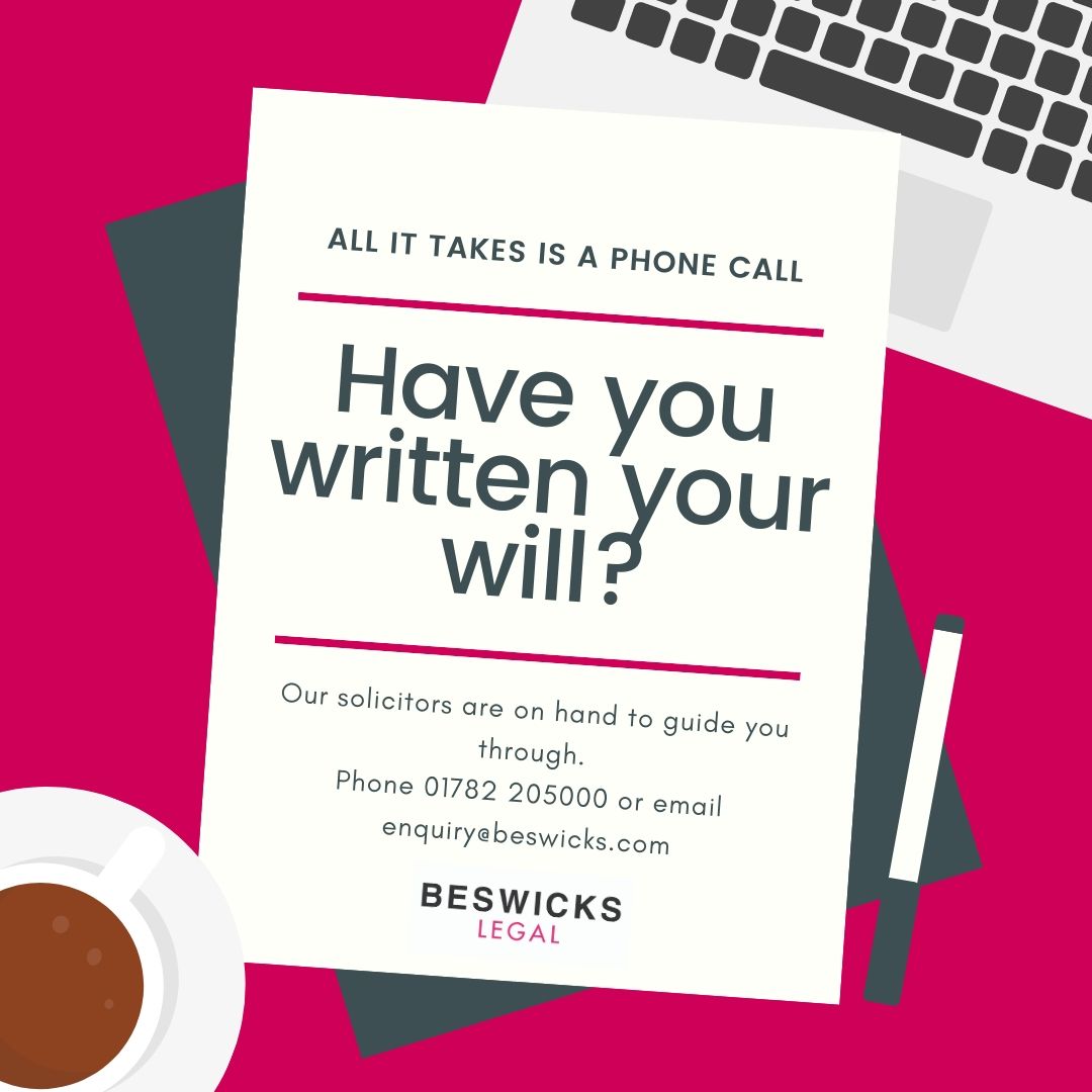 Have you been putting off making a Will? If so, get in touch and let us guide you through the process.  Call us on 01782 205000 to book a telephone or Skype call now. #Estateplanning