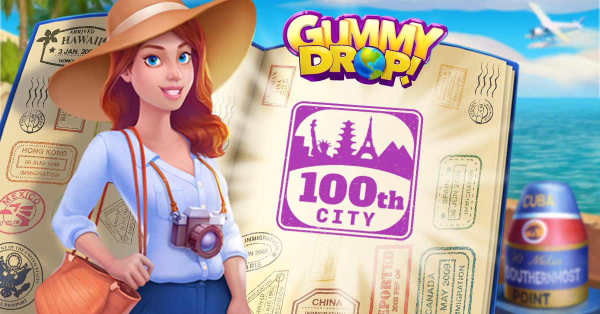 GummyDrop's tweet photo. Celebrate Gummy Drop!’s 100th city with a Florida Keys adventure! Go on a treasure hunt around Key West and dig up a special surprise – remember: X marks the spot! 🏝🗺

Play Now! -- https://t.co/KoJ6Wjoe1t https://t.co/lS2JEKmmDd