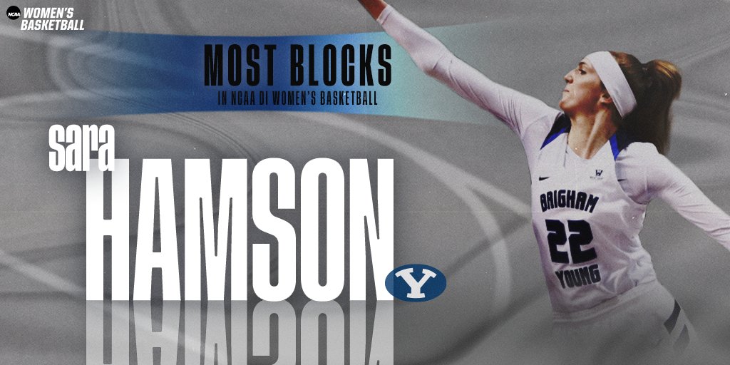 MarchMadnessWBB's tweet image. ⭐️ The Best of #ncaaW ⭐️

Sara Hamson of @byuwbb led NCAA DI Women's Basketball in blocks this season. 

She blocked 137 total shots and averaged 4.72 blocks per game.