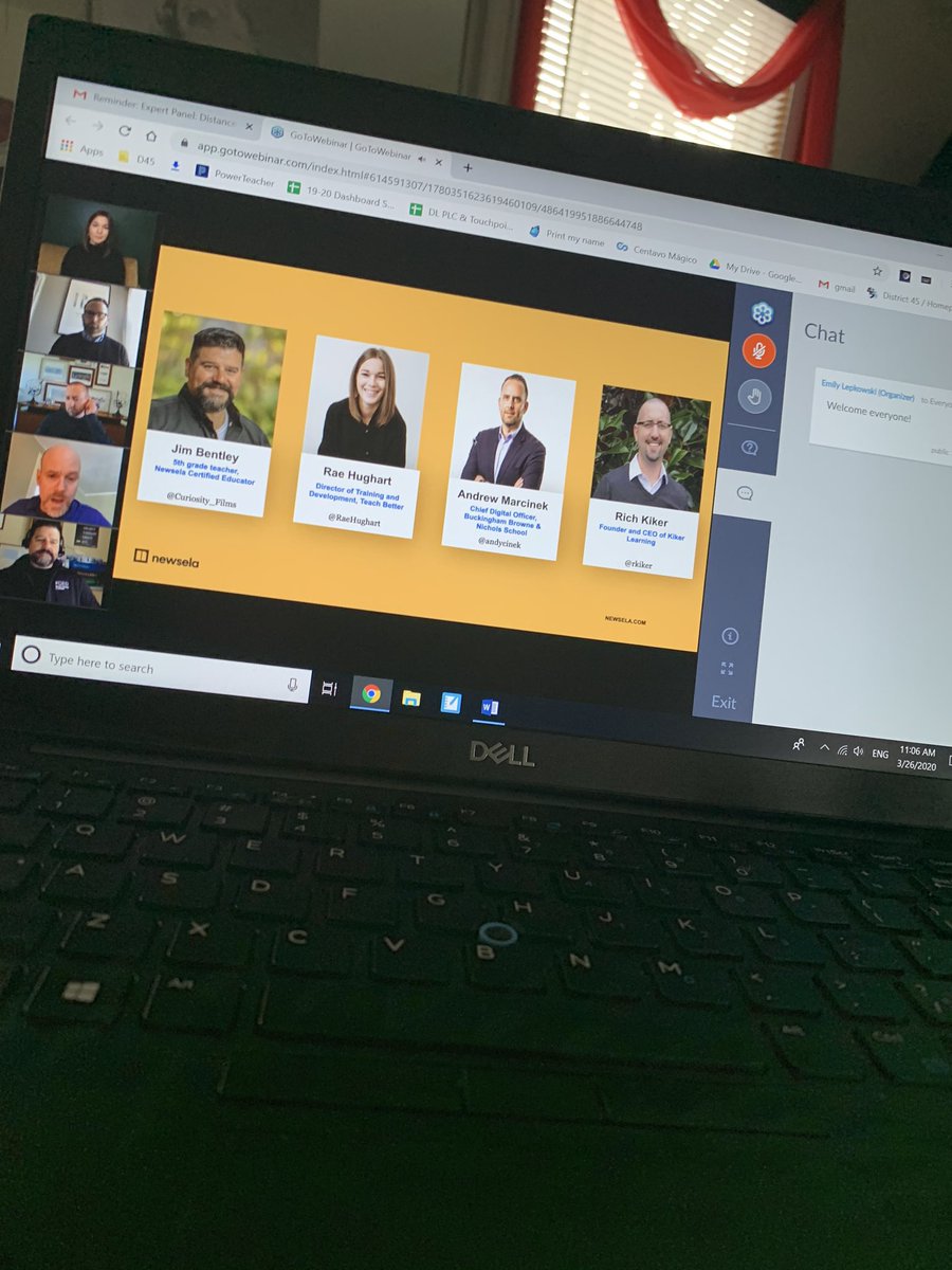 MsArenas14's tweet photo. Ready for the webinar with distance learning experts. Thanks #Newsela for this opportunity. #LearningNeverStops #MsArenas #DualLanguage https://t.co/GLSgqHKDCK