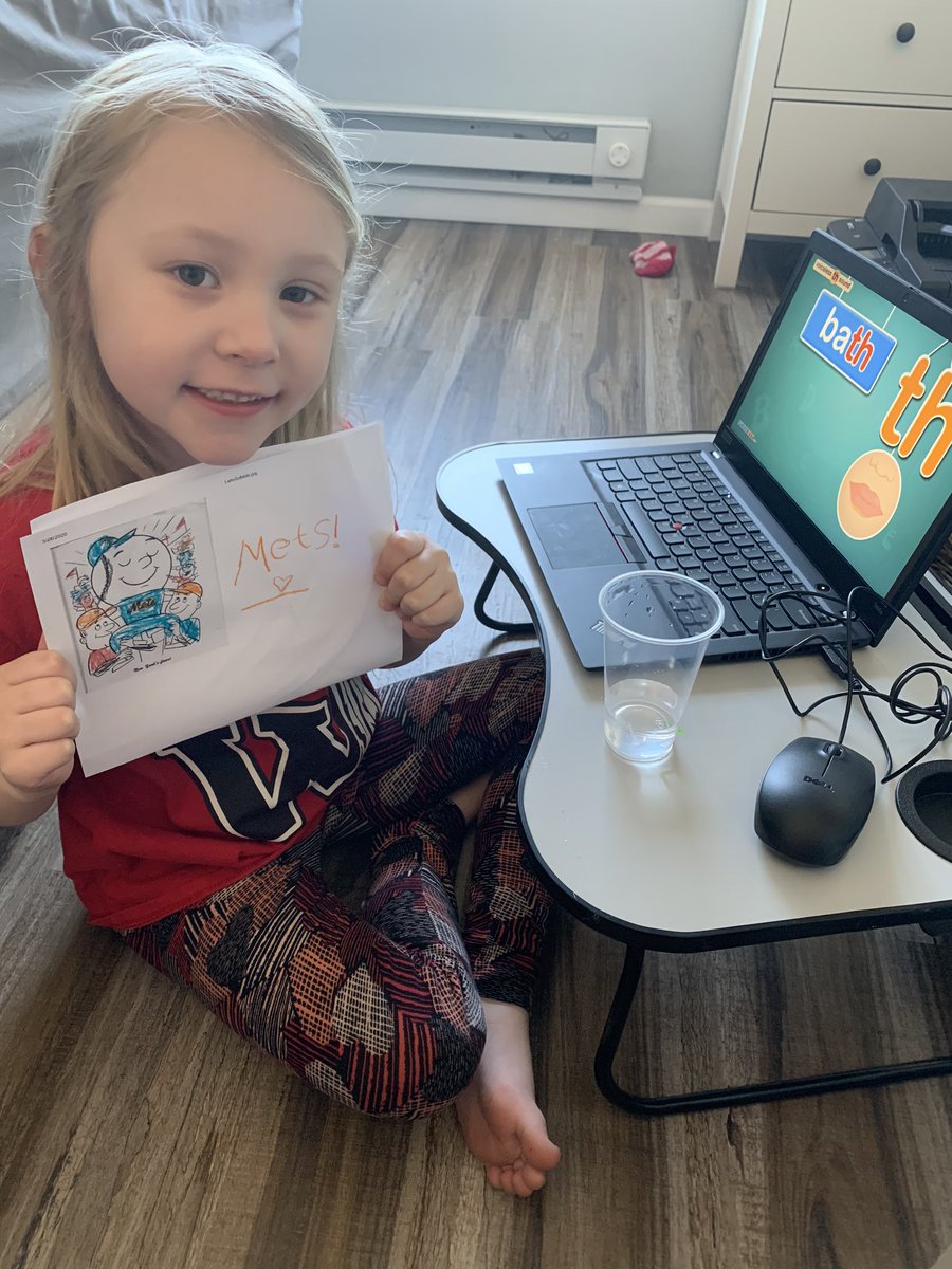 Vblitz21's tweet photo. @bcalligy @MsKallertDWS  Riley’s done with her Mets art work ! https://t.co/PY0vDyl0wk