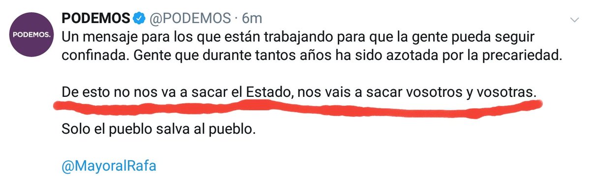 antoniobanos_'s tweet photo. A ver si lo entiendo. El partido que está en el GOBIERNO DEL ESTADO nos dice que de esto NO NOS VA A SACAR EL ESTADO...
¿qué me he perdido?🤔 https://t.co/AvO64xTTDE