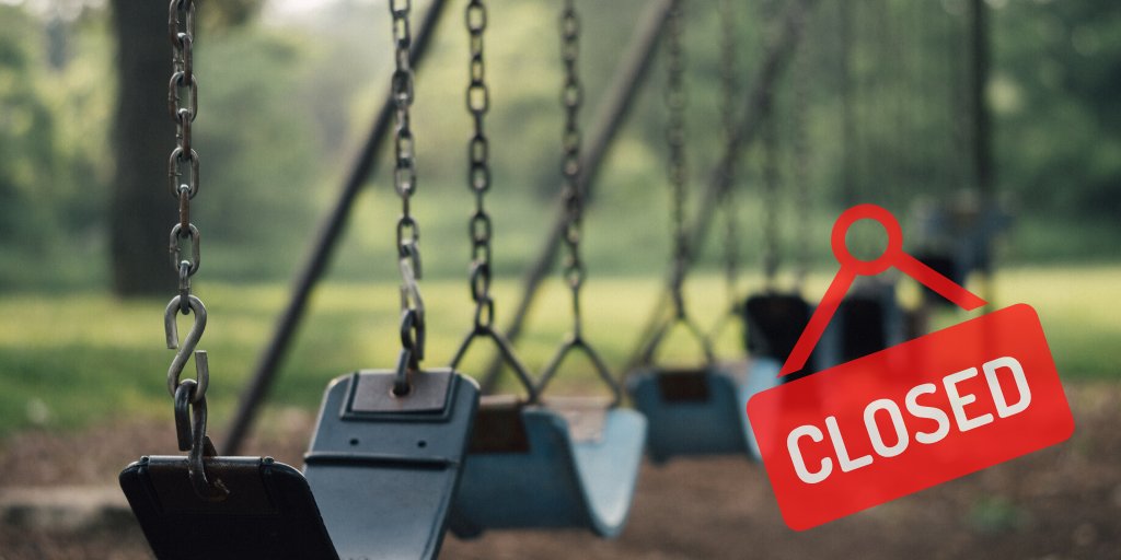 We know, we love our playgrounds just as much as you. But to stay in compliance with Jefferson County Colorado Government's Stay-at-Home order - we ask you to please refrain from visiting and playing on any Jeffco Public Schools playground, field, or facility space. (1/2)